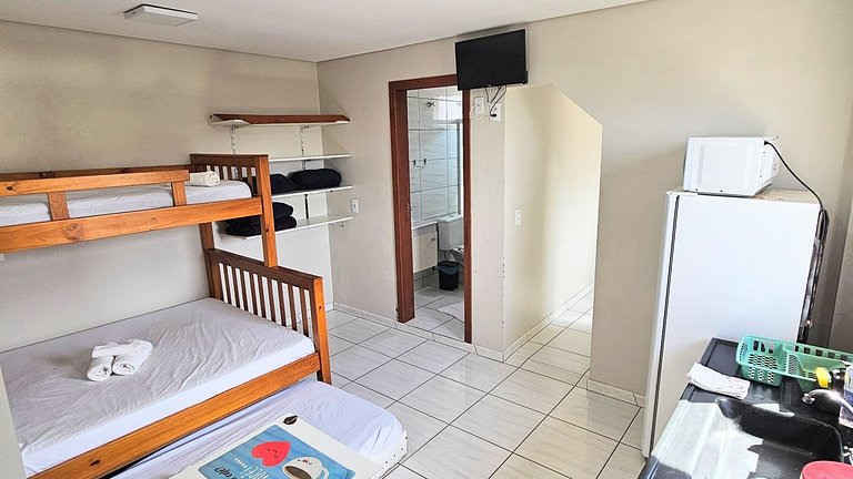 Kitnet Mob, Ar Cond e Vista Para o Mar - Kit 4