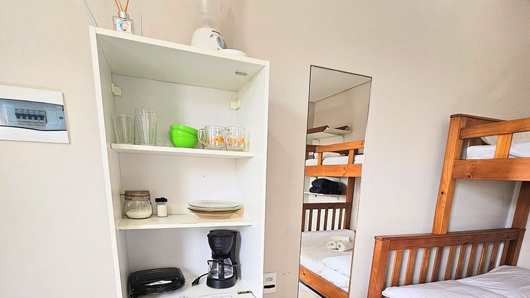 Kitnet Mob, Ar Cond e Vista Para o Mar - Kit 4